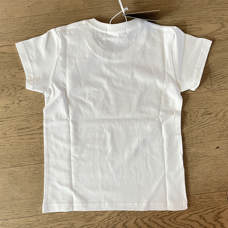 Kids Summer Casual Shirt Children Baby Letter Cotton Short Sleeve T Shirt with Tag Label y250607L4Z8