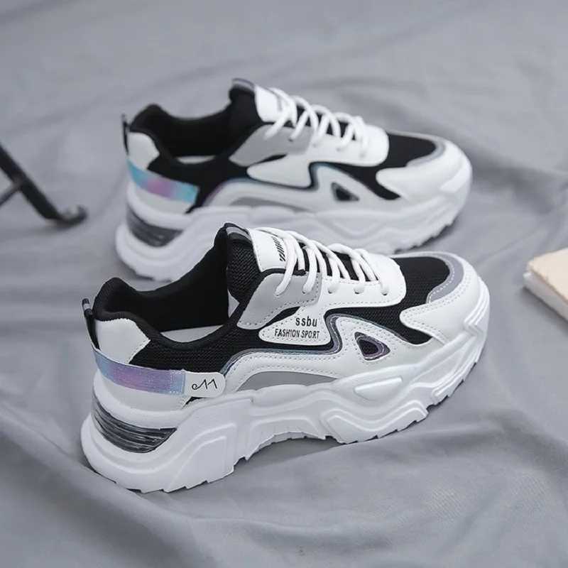 2025 Sports Shoes Womens Platform Flat Shoes Womens Shoes Green Casual Womens Short and Fat Sports ShoesXJ250324