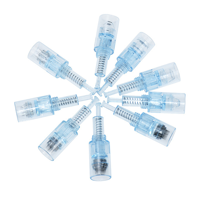 Dr.pen Ultima X5 Device 50Pcs Needles Cartridges 9 12 24 36 42 Pins Nano Round 3D 5D Silicon Dermapen Skin Care Needling Parts Face MTS Tips Derma Pen