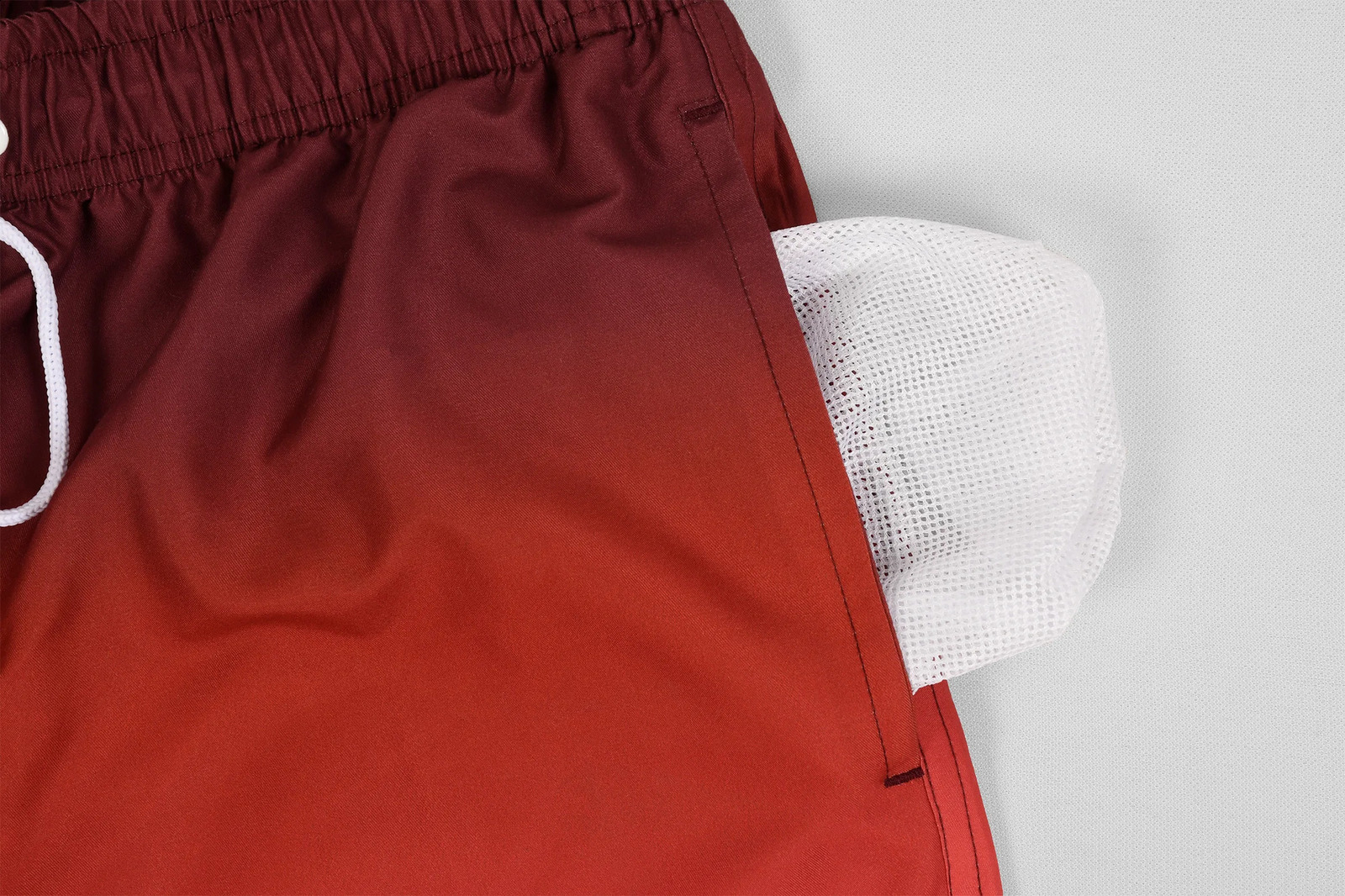 Gradient colored brushed beach shorts suitable for men quick drying and waterproof sports running swimming trunks mens SQ 250321