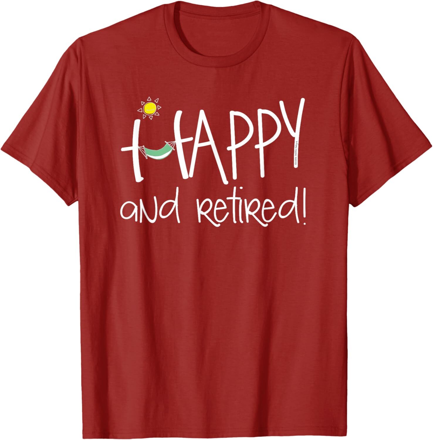 T shirt for Mens Happy and Retired Funny Retirement Graphic Tee Casual Tops Clothes Short sleeve