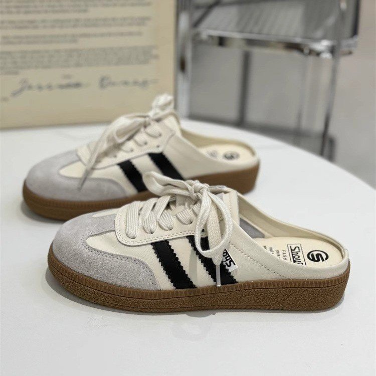 Women's summer new color matching flat lazy shoes casual foot shoes 2025