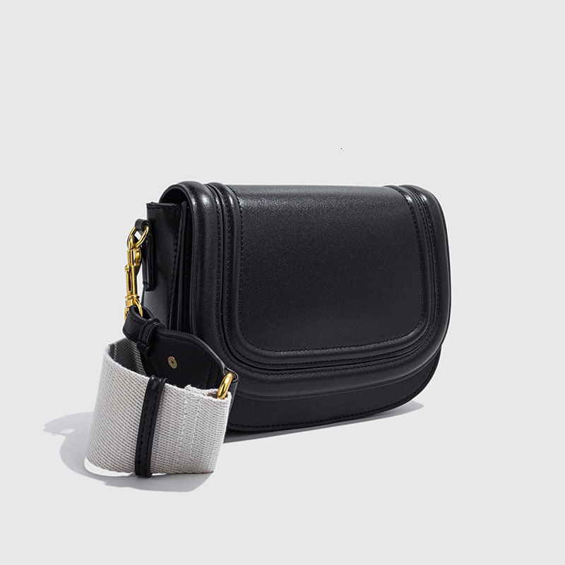 Family New Women S Wide Strap Single Shoulder Oblique Cross Underarm Saddle Bag