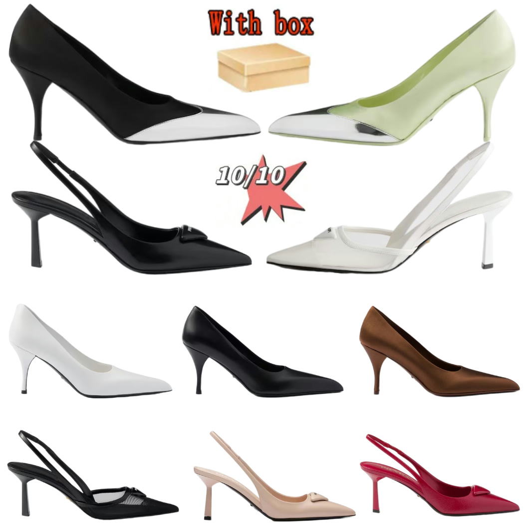 Designer Sandals Women's High Heels Luxury Black Top Nude Red High Heels Paris Dress Women's Stilettos Open toe pointy Backless Heel Sandals Loafers with box dust bag