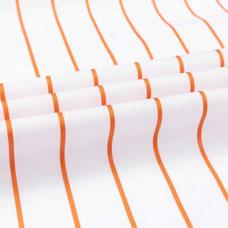 British style soft 100% cotton fashionable shirt with single patch pocket long sleeved standard fit button up mens casual striped shirt X250324