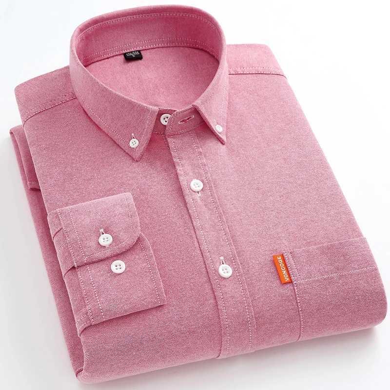Classic mens wear 100% pure cotton Oxford fabric breathable and comfortable wearable fashion casual social sports mens wear X250324