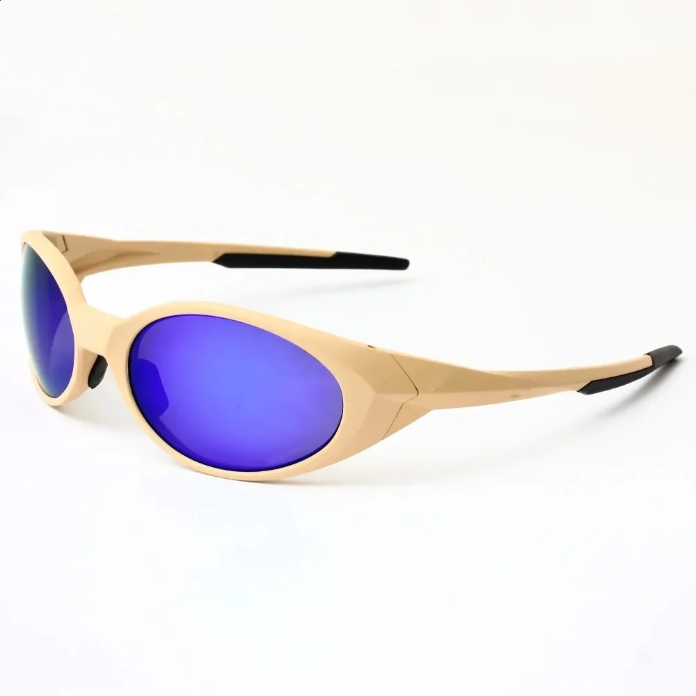 Oval Outdoor Sports Pilot Sunglasses Fashion Y2K Mens Driving Sports Sunglasses Beach Bike UV Protective Glasses 250324