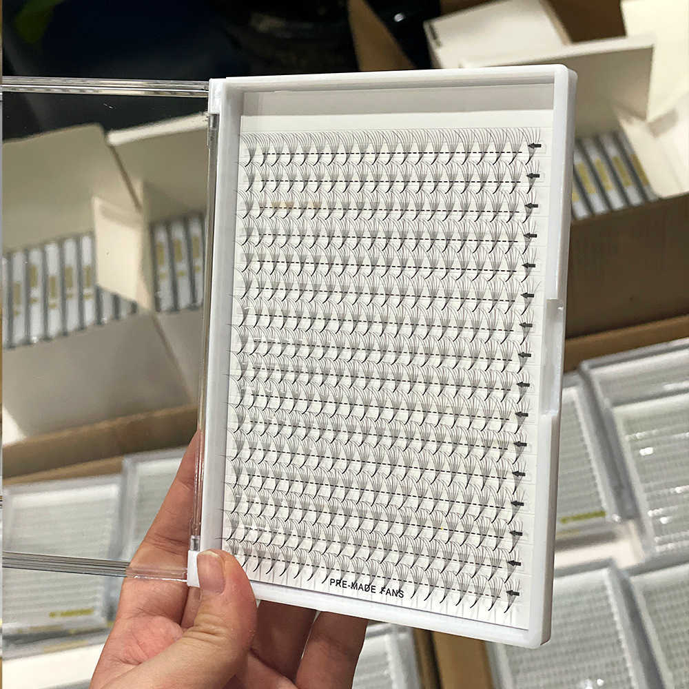 Large version of 4-14D tufted pointed eyelashes 12/16 rows hot selling thick pointed root false eyelashes W250324