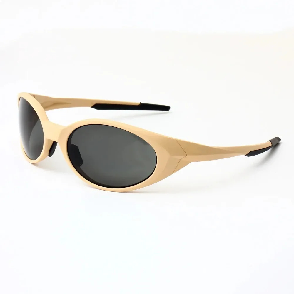 Oval Outdoor Sports Pilot Sunglasses Fashion Y2K Mens Driving Sports Sunglasses Beach Bike UV Protective Glasses 250324