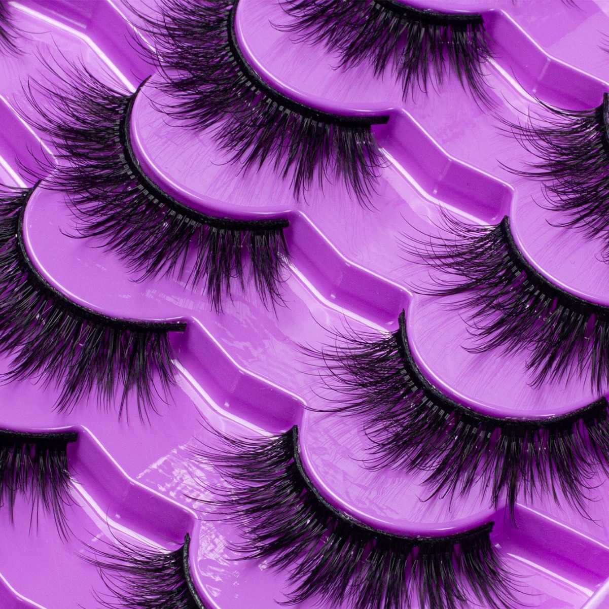 Large capacity natural thick synthetic false eyelashes 20 pairs of false eyelashes W250324