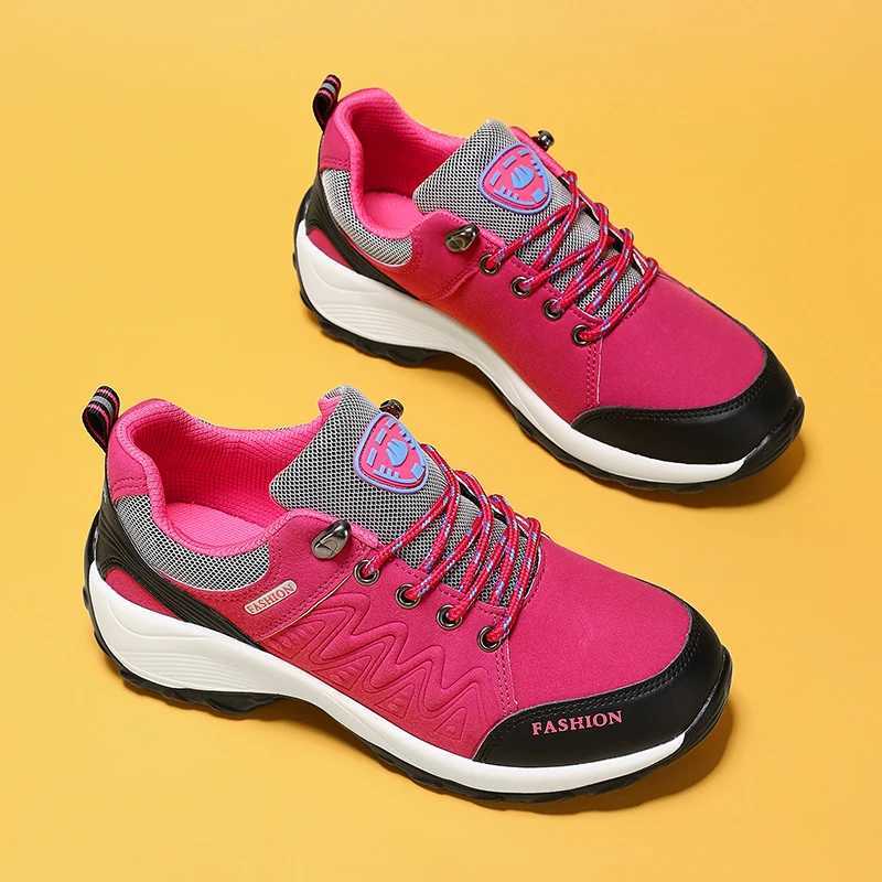 Womens sports shoes breathable platform lightweight Hiking Sports lace Up Fi new running comfortable fitness shoes free deliveryXJ250324