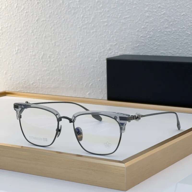 2024 New Titanium Acetate Eyeglasses Men Square Retro High Quality Glasses Frame Women Korea Brand Designer Eyewear