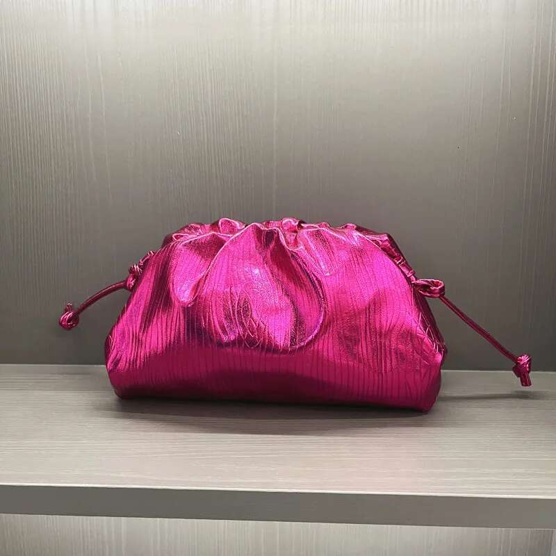 Designer Gold Sier Soft Cloud Women's Handbag 2023 New In Dumpg Lady Purse Large Capacity Crossbody Bag