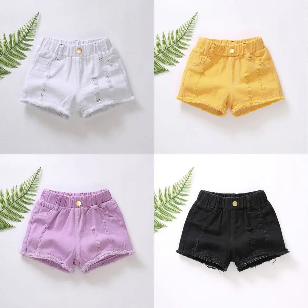 Girls shorts summer childrens pants fashionable denim baby be menina 250312