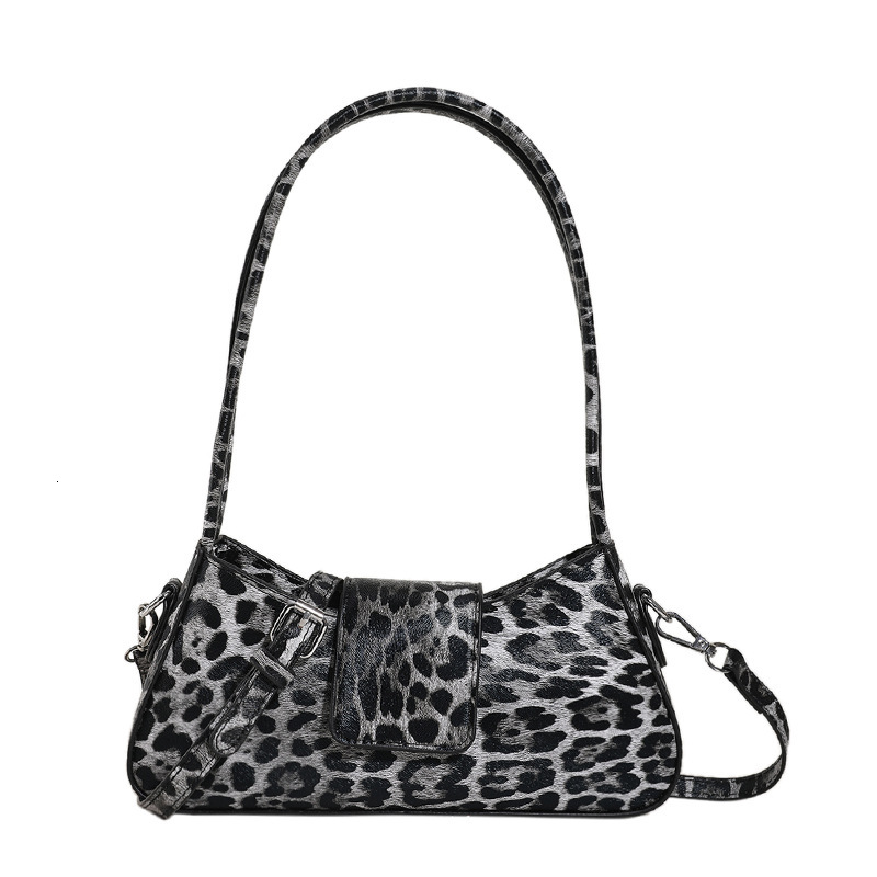 2025S Fashion Designer High Quality Spicy Girl Style Leopard Print Underarm For Women New Fashionable Handbag Versatile Single Shoulder Crossbody Bag