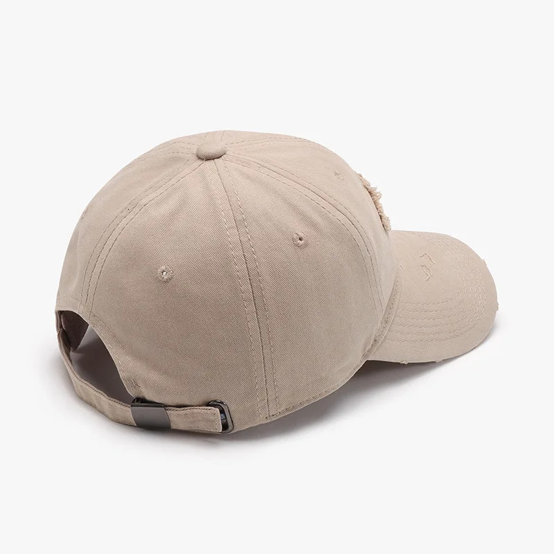 Classic Soft Top Visors Letters Patch Men Simple Breathable Black Baseball Cap Windproof Cycling Tourism Women White Peaked Cap 250320