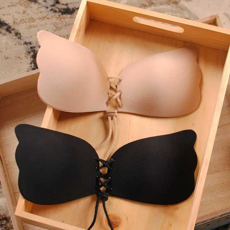 Invisible strapless adhesive stick bra strapless push up bra womens sexy backless underwear seamless silicone bra underwearXJ250324