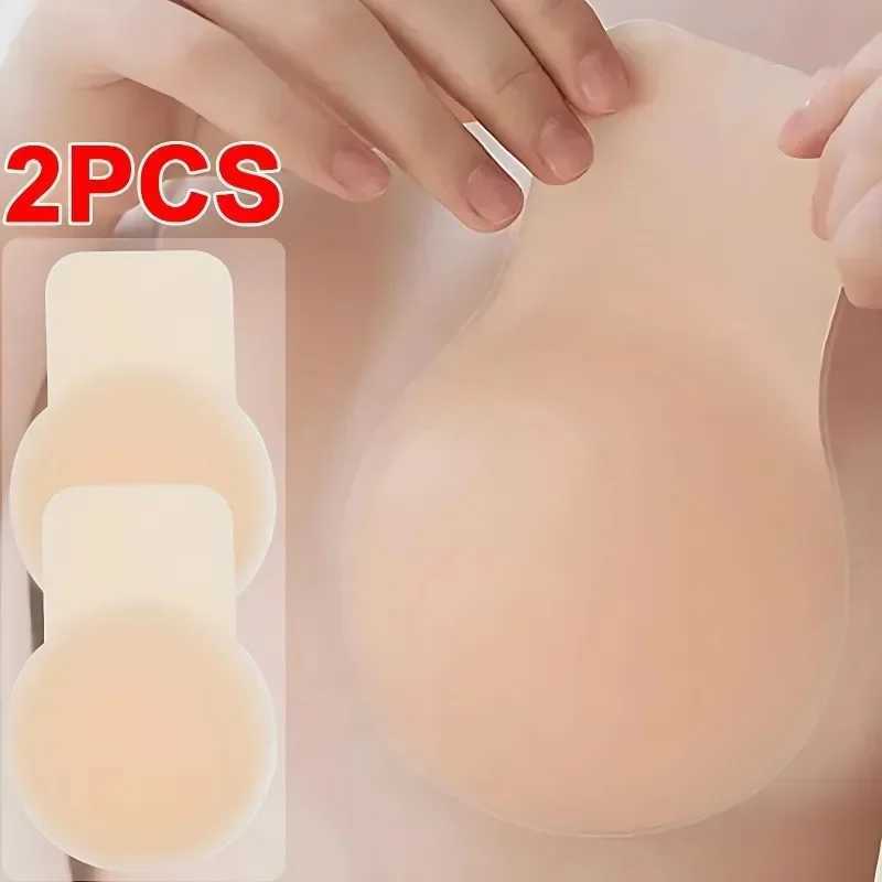 2 pieces of silicone lifting cushion cover reusable womens invisible lifting bra sticker bra breast pastry strapless adhesive braXJ250324