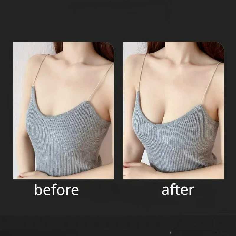 Self adhesive silicone underwear integrated invisible reusable angel wings seamless soft cushion cover chest strapless braXJ250324