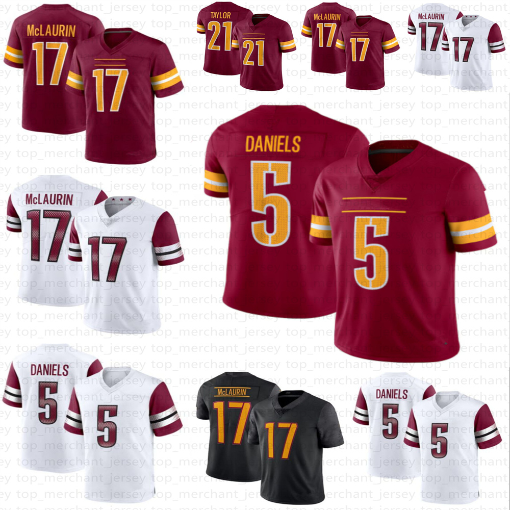 Jayden Daniels Football Jersey Terry McLaurin Deebo Samuel Sr Sean Taylor Jerseys stitched shirts