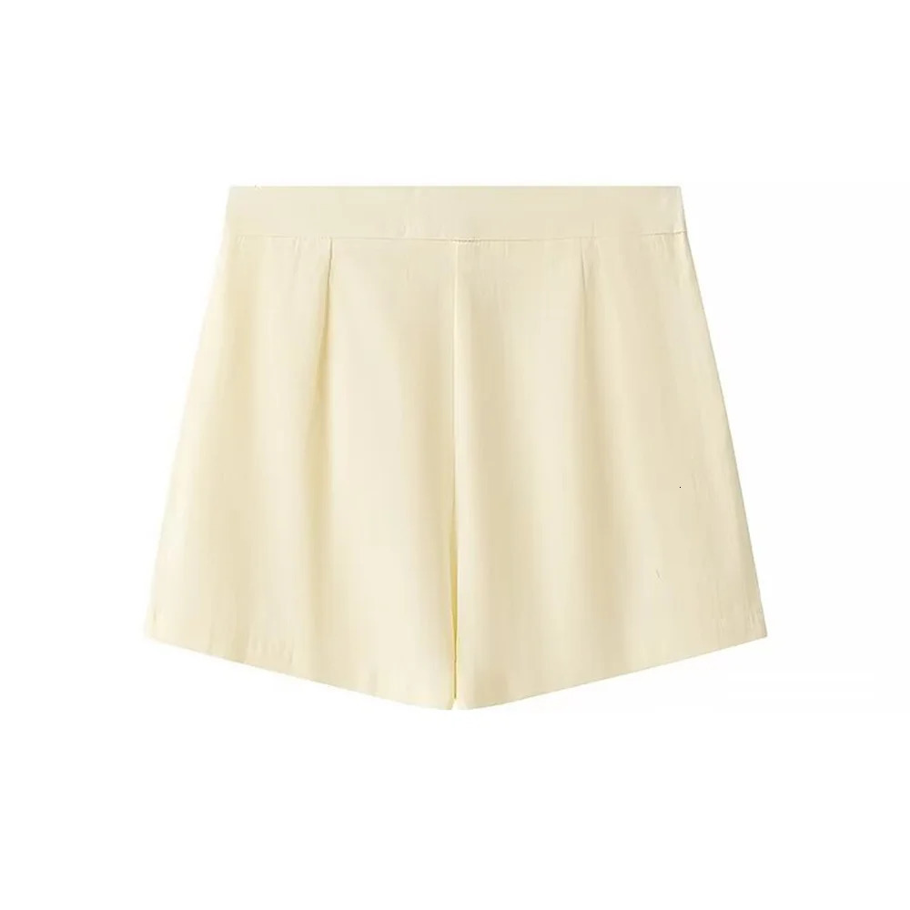 Zach Ailsa 2024 Summer Product Womens Style Round Neck Sleeveless Single breasted Tank Top High Waist Shorts Fashion Set 250322