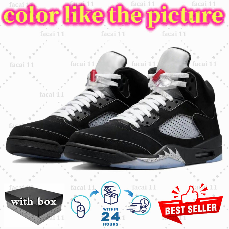 With Box Jump mans 5 Mens Basketball Shoes 5s Black Cat Olive Navy Georgetown Aqua UNC Lucky Green Concord Rac Blue Raging Bull Fire Red Suede Sail Bu