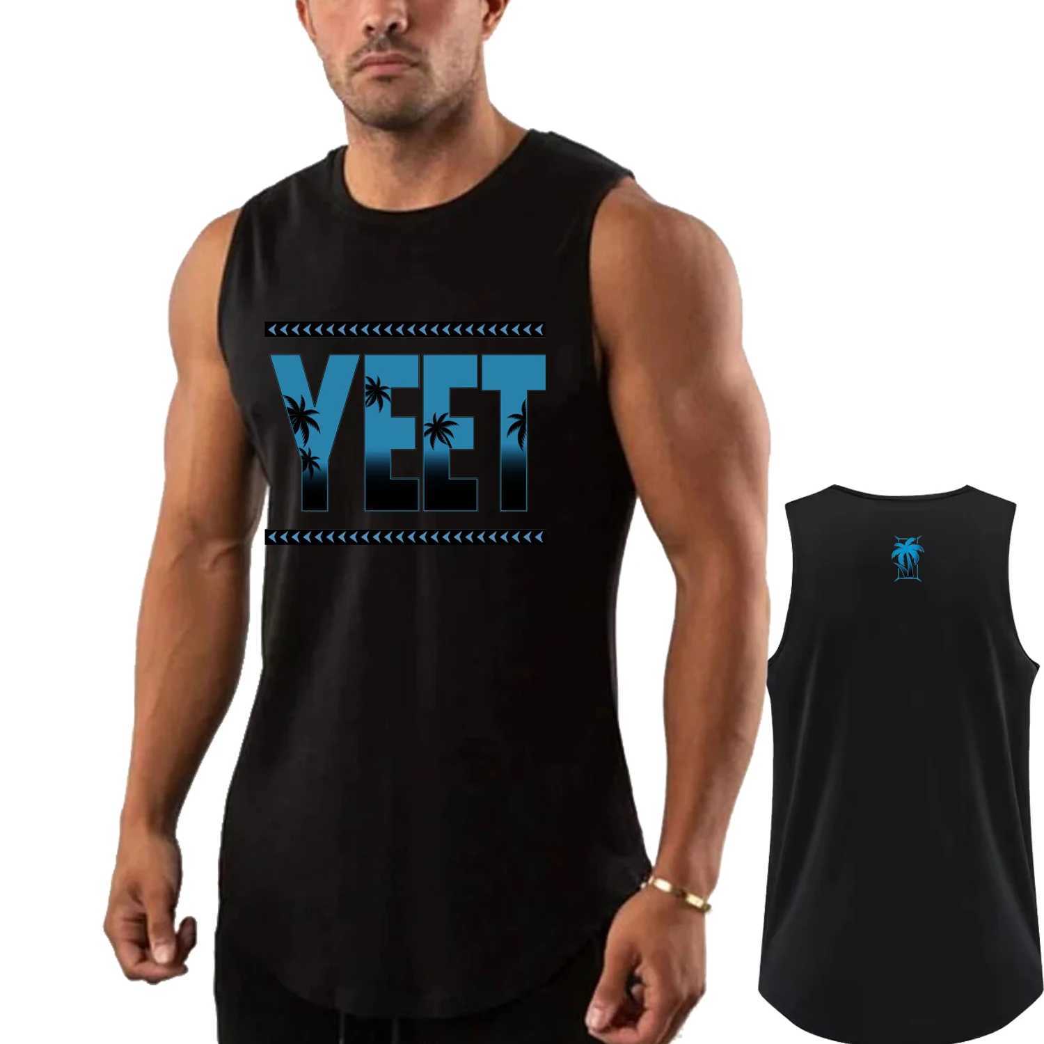 Wrestling sports mens vest summer quick drying breathable fitness clothing fashionable loose running vest casual sleeveless T-shirt X250324