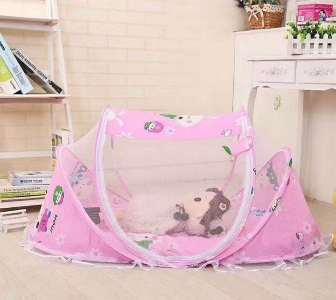 Jiaobao Little White Rabbit Three Piece Baby Mosquito Net Set