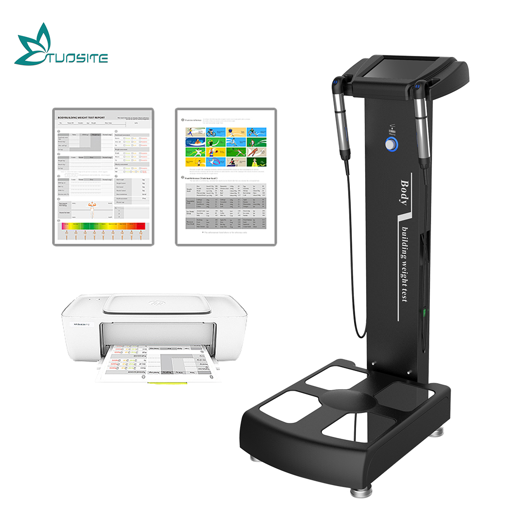 Body Bio Fat Composition Analyzer With Printer Human Comprehensive Health Care Fat Muscle Test Device