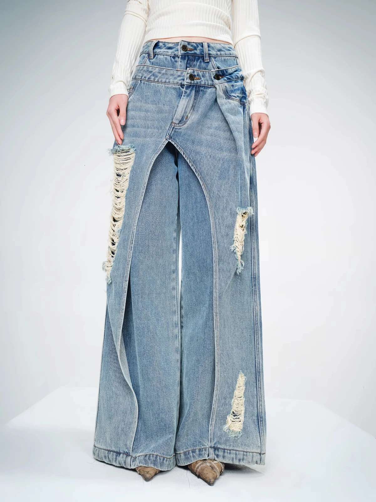 Women's Jeans Haruku Y2k Japanese 2000S Style 90S Aesthetic Baggy Denim Trousers Punk Jean Pants Vintage Trashy Clothes 2025