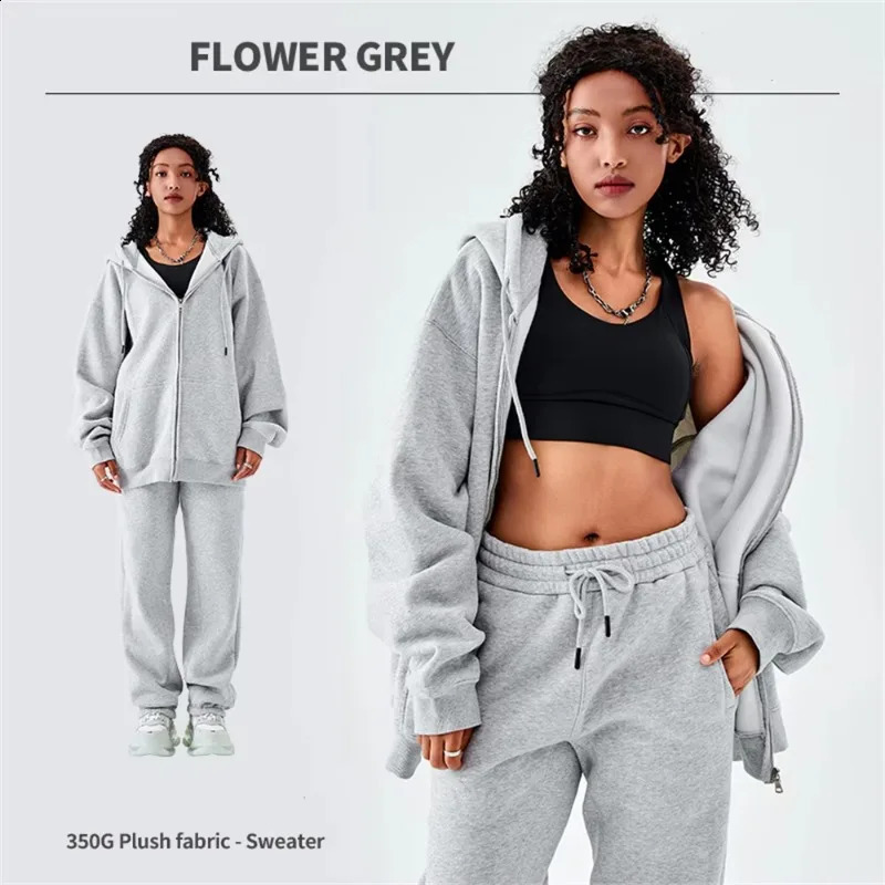 Basic Winter Men Fleece Zipper Hoodies Unisex Casual Loose 350gsm Warm Solid Hooded Sweatshirts Coats 18 Colors 250322