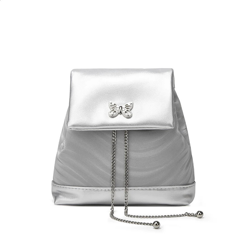 Butterfly Chain Mini Backpack Sweet niche chain butterfly backpack Korean style large capacity chain bag 250318