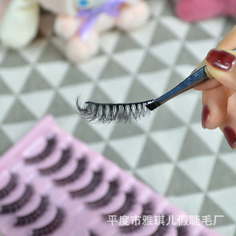 3D explosive fur imitation mink false eyelashes naturally messy exaggerated thick false eyelashes W250324