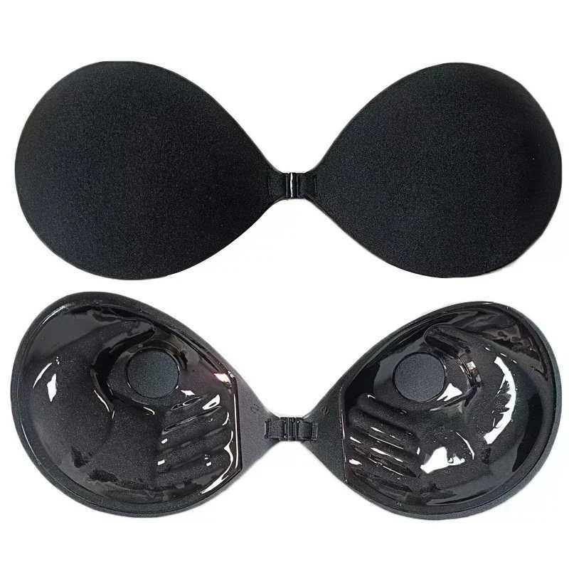 Womens Palm Push Up Invisible Silicone Bra Chest Stickers Enhance Self Adhesive Bra Cover Silicone Pad Sexy Strapless BraXJ250324