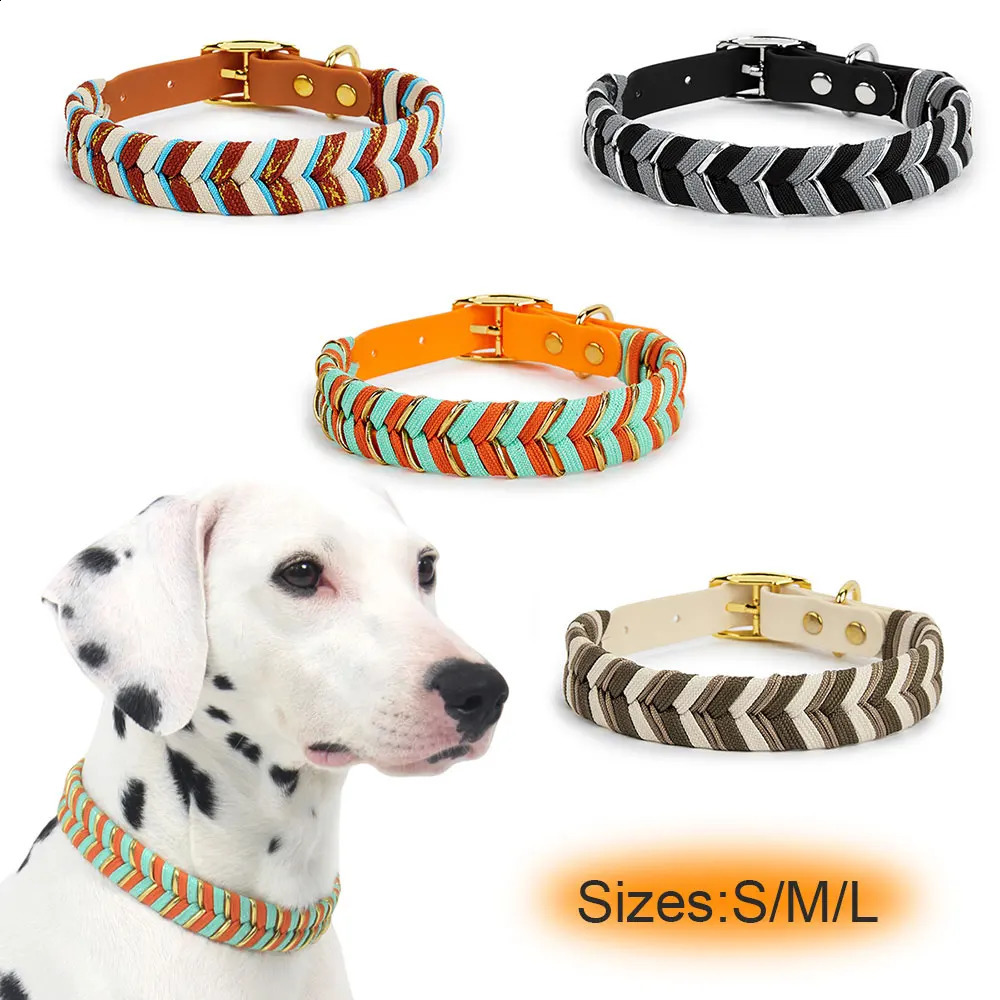 Dog Fashion Collar For Ladies Handmade n Pet Colorful Neck Ring Small Medium and Large Dogs Lead-collar Wear Supplies 250320