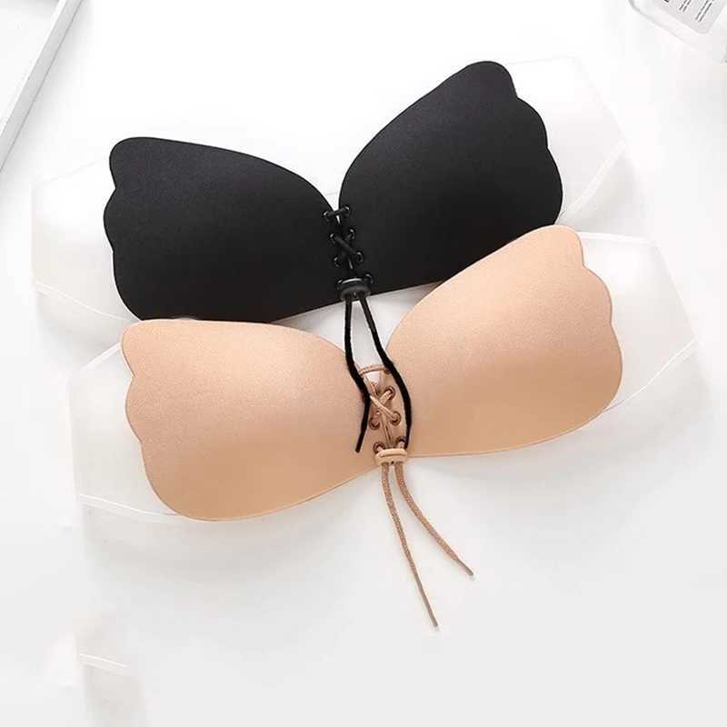 Adhesive strapless womens strapless bra push up adhesive invisible lifting braXJ250324