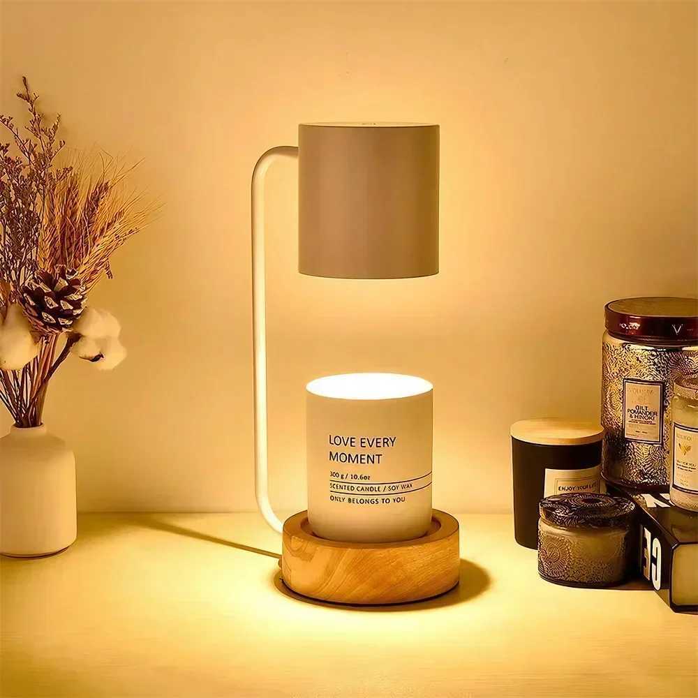 Dimmable Candle Warmer Wax Burner Retro Indoor Lighting Lights Wax Melt Burner Table Lamp Candle Melting Tools Home DecorC250324
