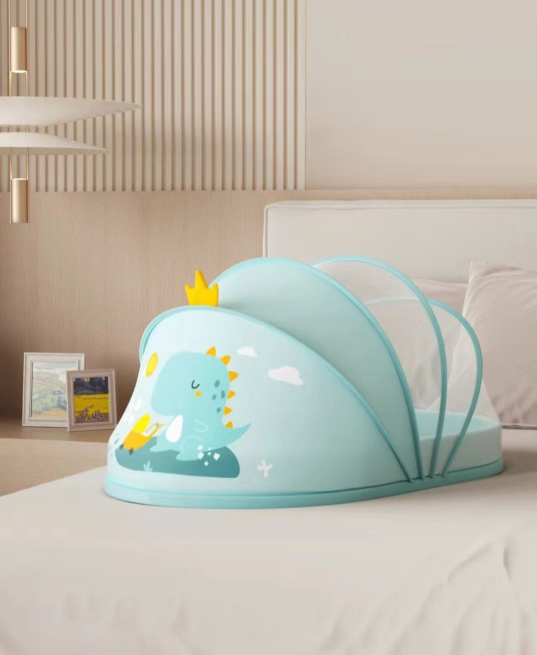 Jiaobao cartoon bed middle bed baby mosquito net