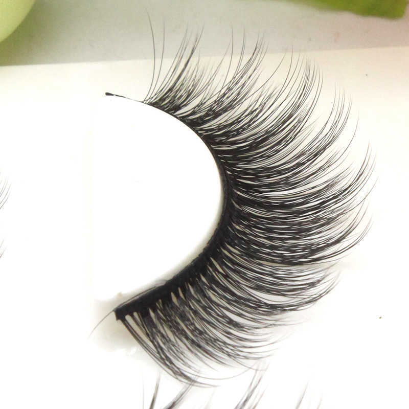 Wind Thick False Eyelash 3D Black Hard Stem Supporting Double Eyelid One Piece Exaggerated Stage Performance W250324
