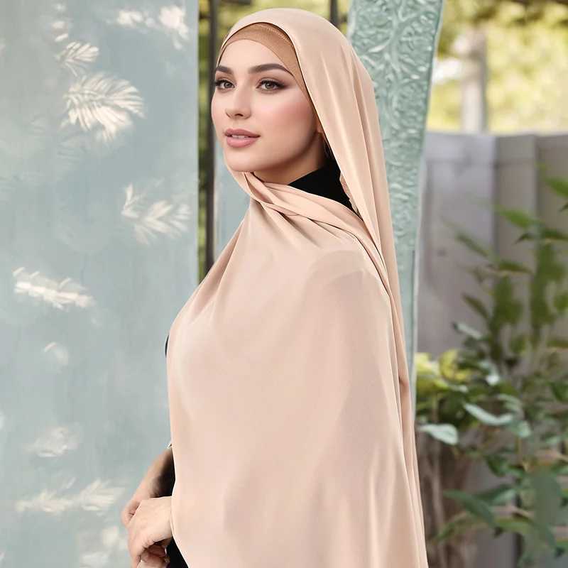 180g heavy-duty chiffon scarf Abayas premium chiffon scarf shawl Muslim dress X250324