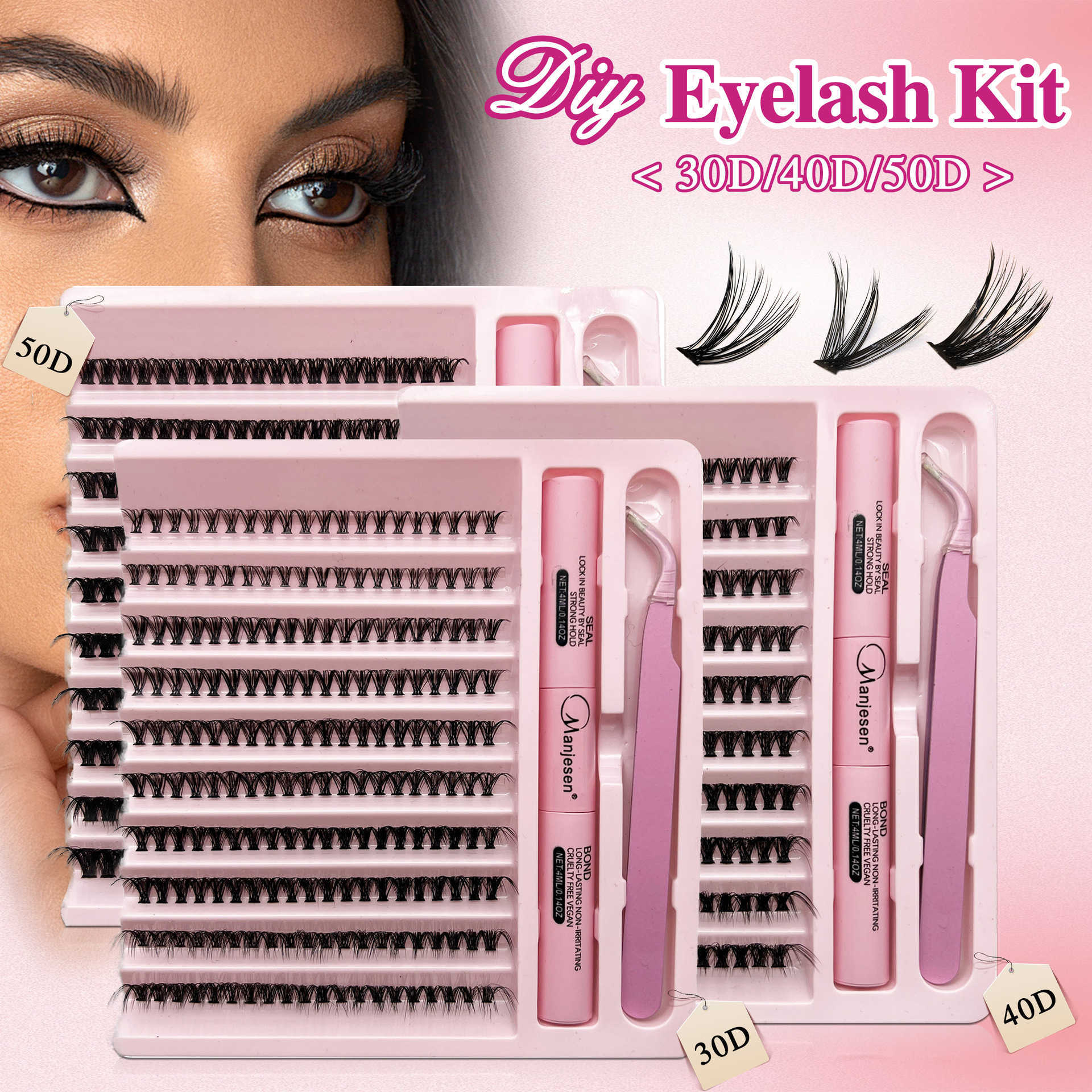 Lash Kit Thick Eyelash False Eyelash Self Grafting Segmented Eyelash Flatness False Eyelash Factory W250324