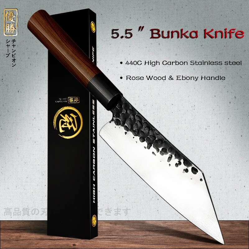 Grands 5.5 Inch Handmade Forged High Carbon Kiritsuke Kitchen Chef Knife Meat Fruit Fish Vegetables Cutter