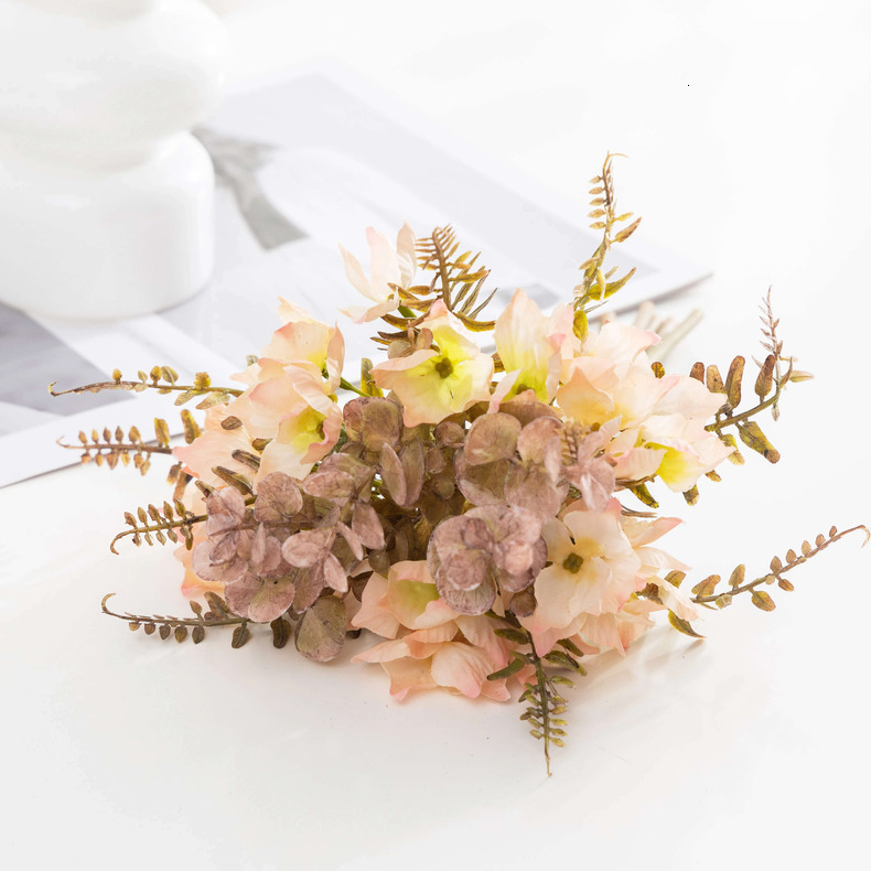 Handcrafted Elegant Fake wer Bunch Featuring Elderly Appeal - Eucalyptus & Hydrangeas beautiful