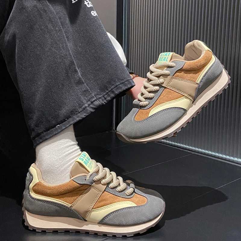 Womens luxury sports shoes retro platform sports shoes womens 2025 autumn new sports running casual shoes womens vulcanized shoesXJ250324