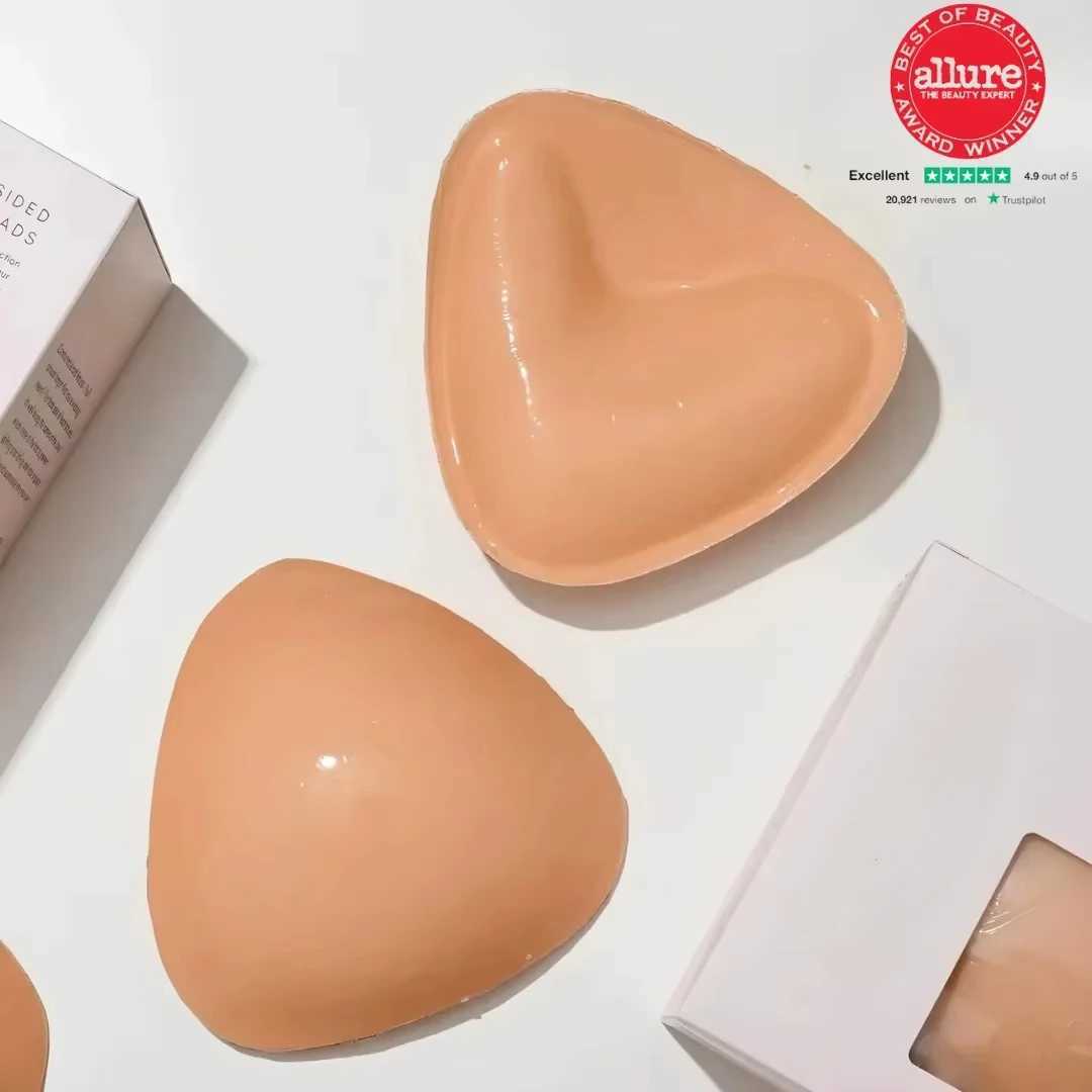 Instant Boost Adhesive Bra Insertion Self Adhesive Bra Double sided Adhesive Push up Bra Reusable Super Chest Lifting Pad InsertionXJ250324