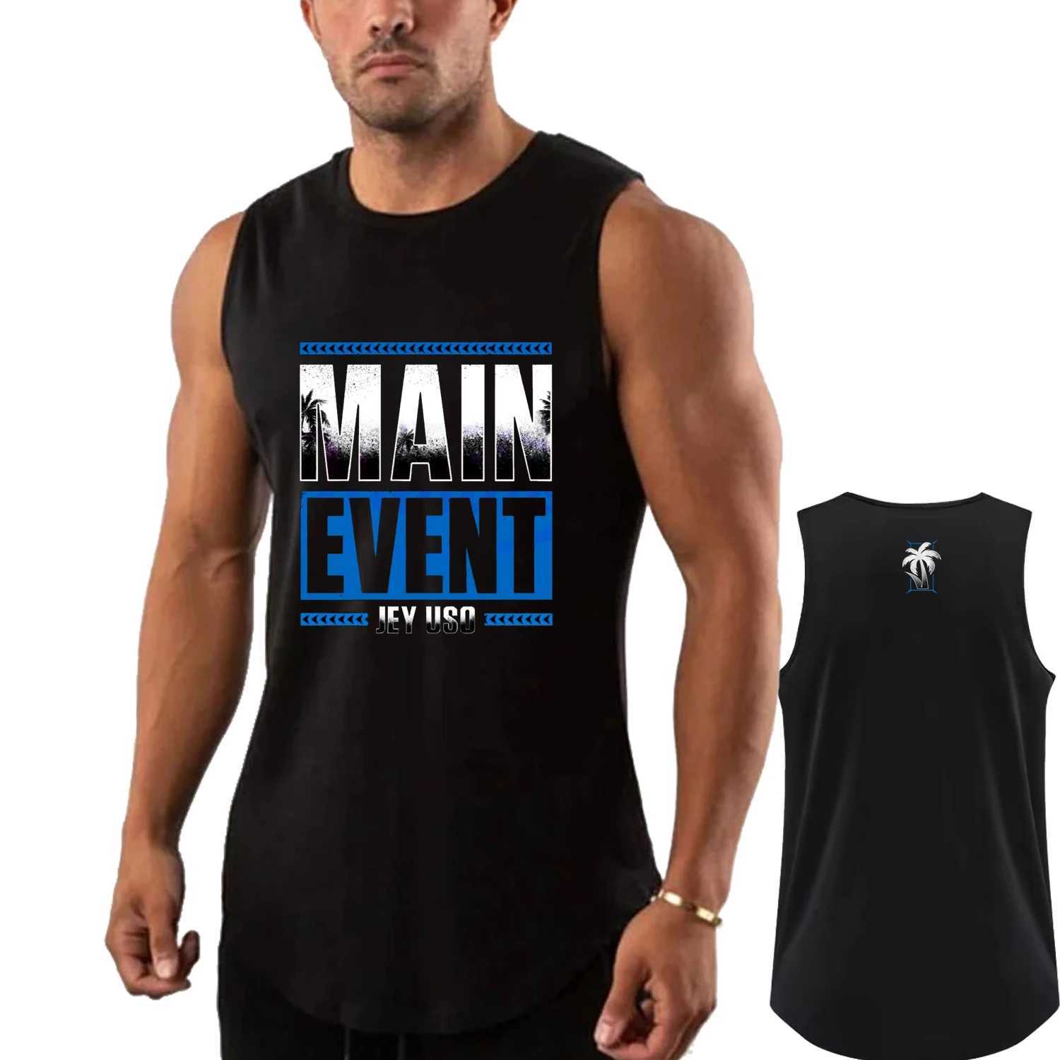 Wrestling sports mens vest summer quick drying breathable fitness clothing fashionable loose running vest casual sleeveless T-shirt X250324