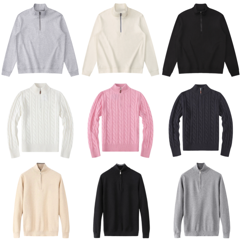 polo sweater men quarter zip designer knit sweaters mens pullover uomo half zipper luxury casual small horser jumper autumn wool women hoodie chandail cardigan pull