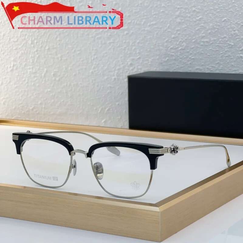 2024 New Titanium Acetate Eyeglasses Men Square Retro High Quality Glasses Frame Women Korea Brand Designer Eyewear