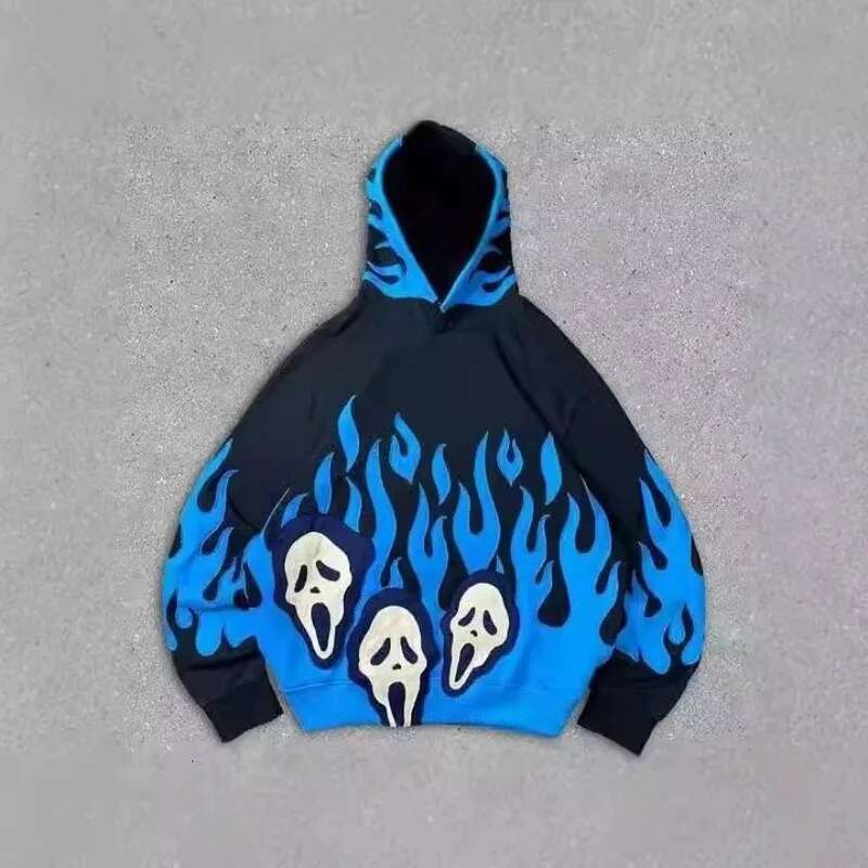 Skeleton Spring Autumn 2024 New Printed Sweatshirt Hooded Men's And Women's Pullover Hoodies Trendy Fashion Versatile Tops