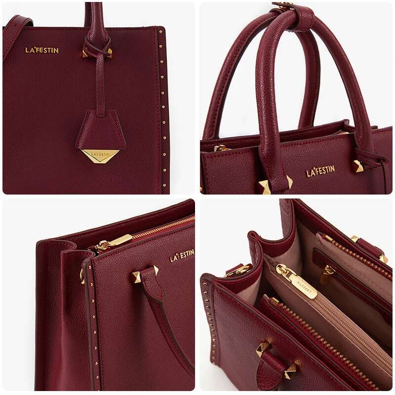 New Women Leather Tote Bags Multifunctional Versatile Ladies Fashion Shoulder Crossbody Designer Handbag